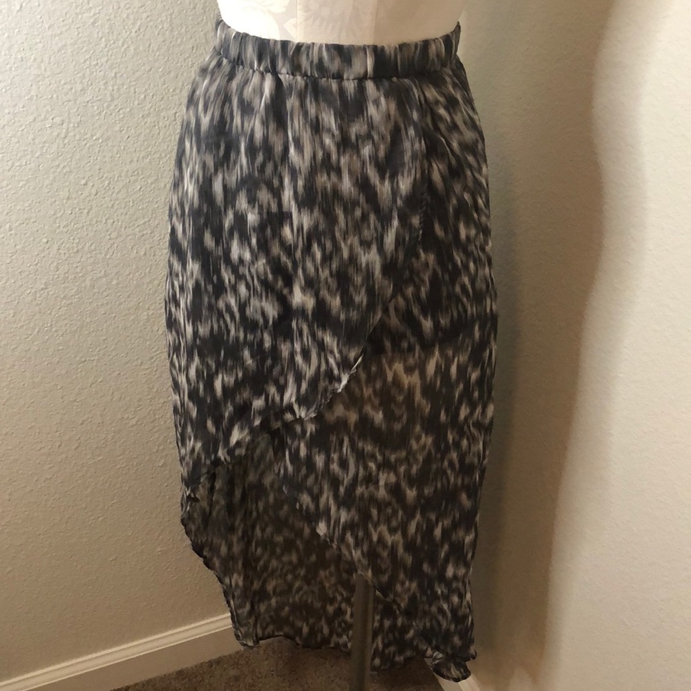 High Low Grey Skirt
